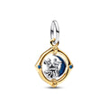 Disney Mickey Mouse & Minnie Mouse Two-tone Spinning Moon Dangle Charm
