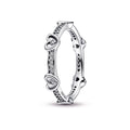 Radiant Sparkling Hearts Ring