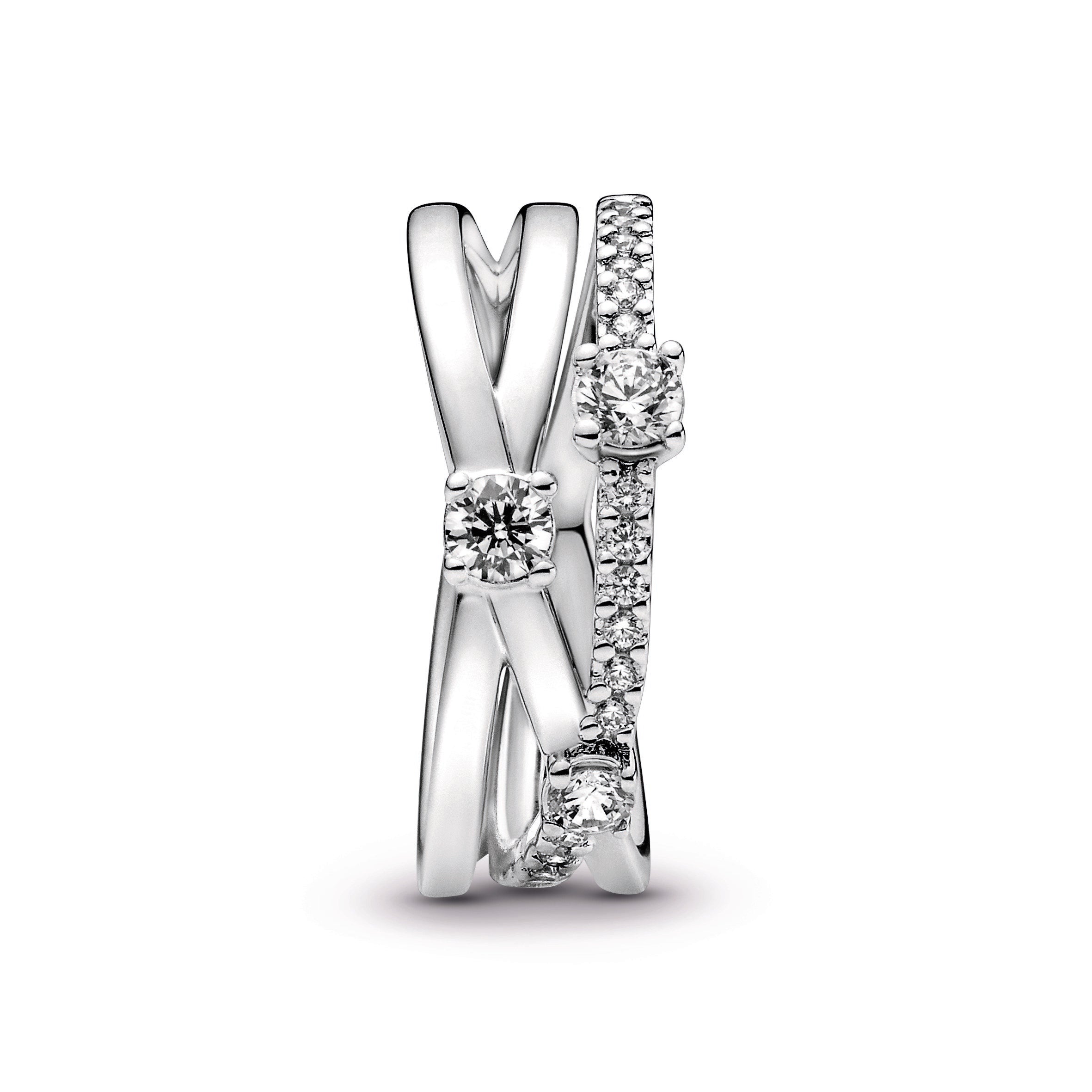 Sparkling Triple Band Ring