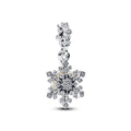Opalescent Snowflake Double Dangle Charm