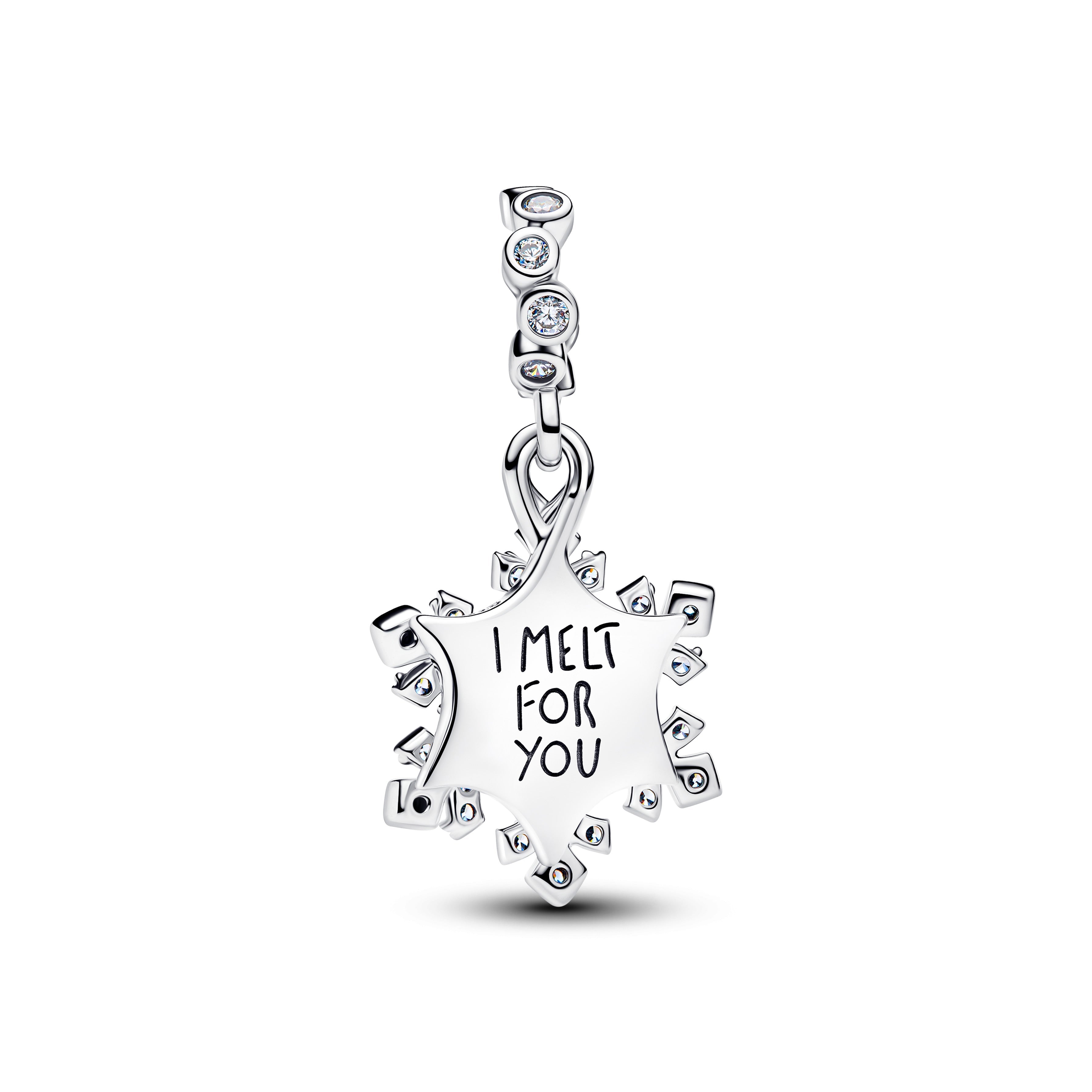 Opalescent Snowflake Double Dangle Charm