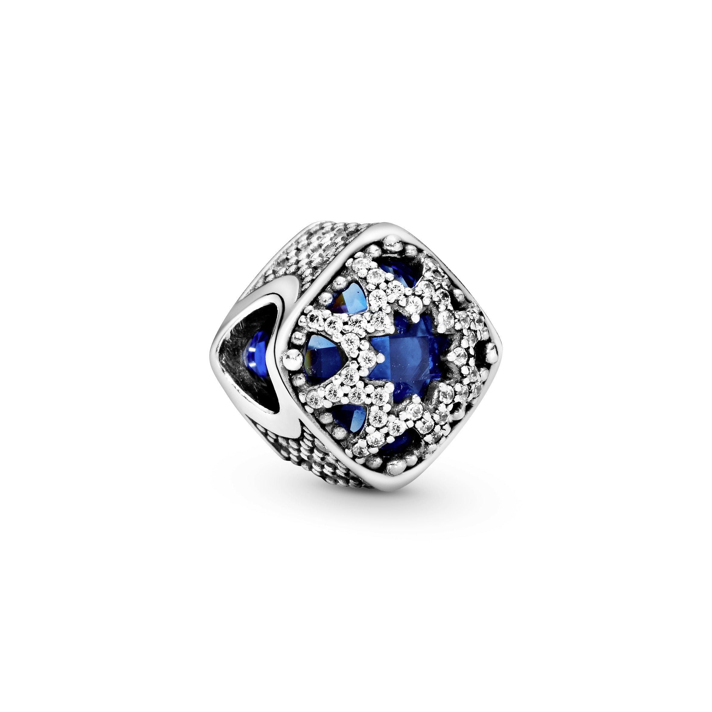 Square Blue Star Charm