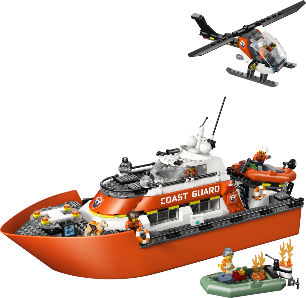 60504 | LEGO® City Coast Guard Rescue Boat & Helicopter