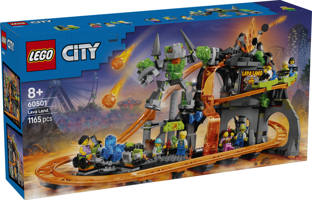 60501 | LEGO® City Lava Land Roller Coaster Park