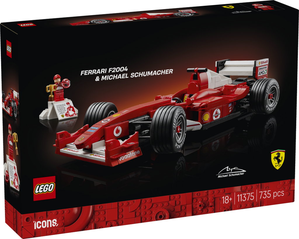 11375 | LEGO® ICONS™ Ferrari F2004 & Michael Schumacher