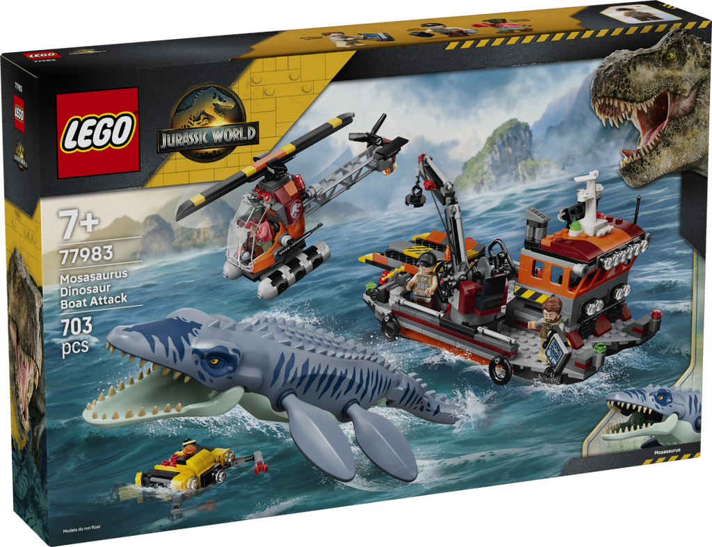77983 | LEGO® Jurassic World™ Mosasaurus Dinosaur Boat Attack