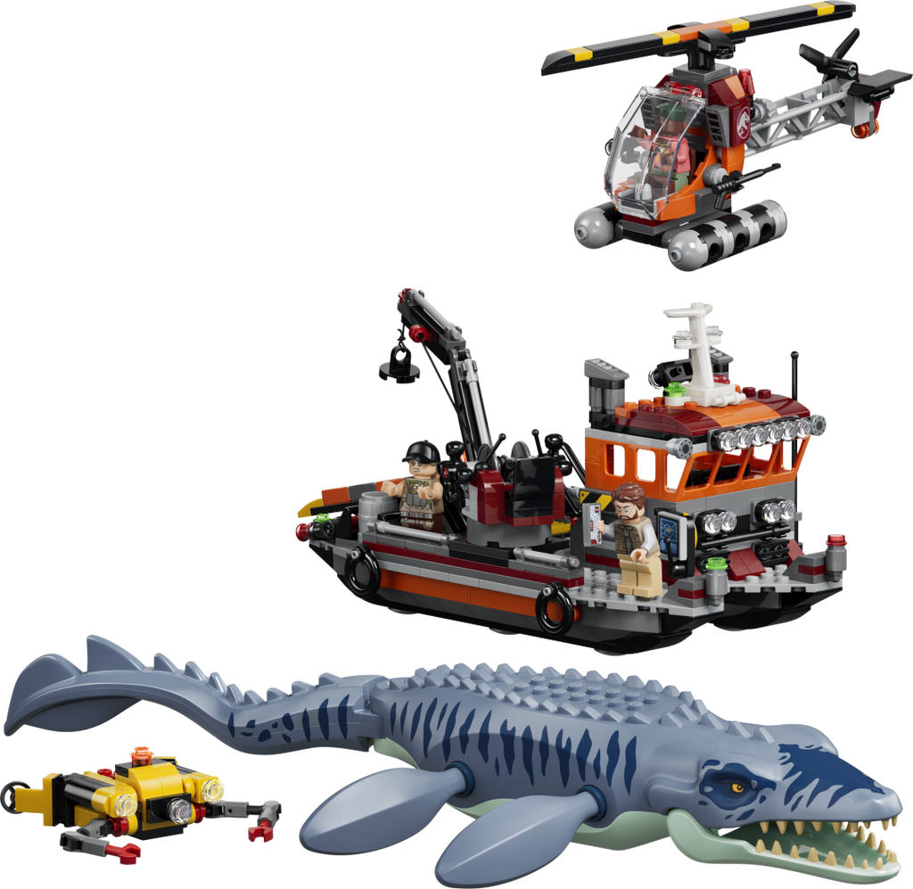 77983 | LEGO® Jurassic World™ Mosasaurus Dinosaur Boat Attack