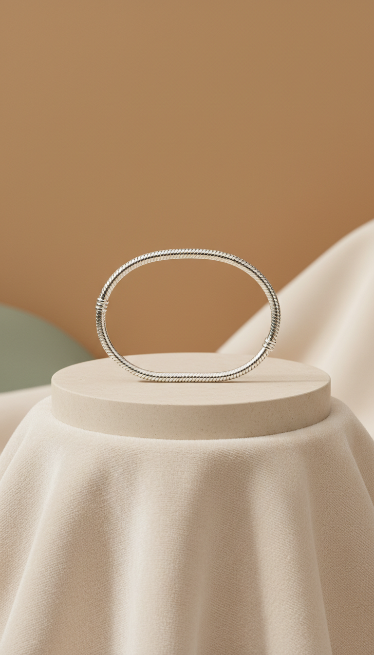 Snake Chain Bracelet in Sterling Silver