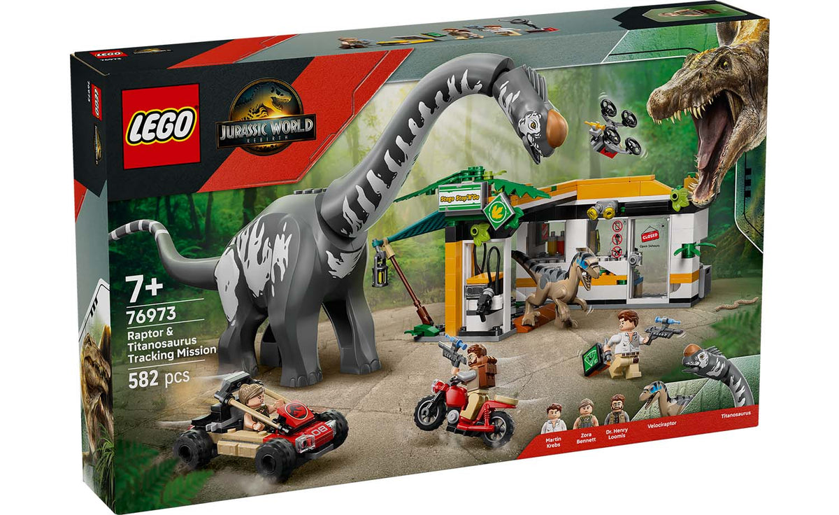 76973 | LEGO® Jurassic World™ Raptor & Titanosaurus Tracking Mission